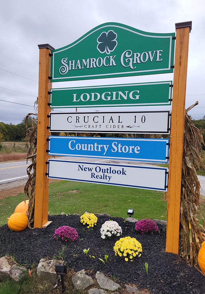 Shamrock Grove Sign